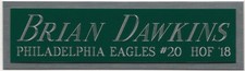 BRIAN DAWKINS EAGLES NAMEPLATE AUTOGRAPHED Signed Football HELMET JERSEY PHOTO