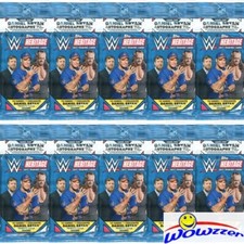 (10) 2017 Topps WWE Heritage Wrestling Fat Pack-150 Cards+10 DANIEL BRYAN INSERT