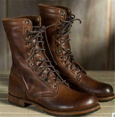 retro combat boots