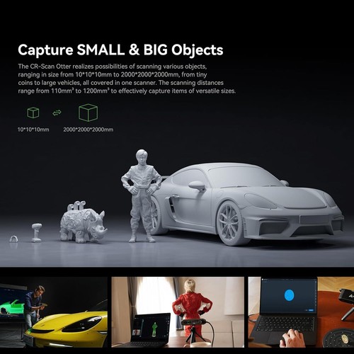 Creality Scanner 3D CR-Scan Otter pour impression 3D 0,02 mm précision 20 ips vitesse US - Photo 9/12