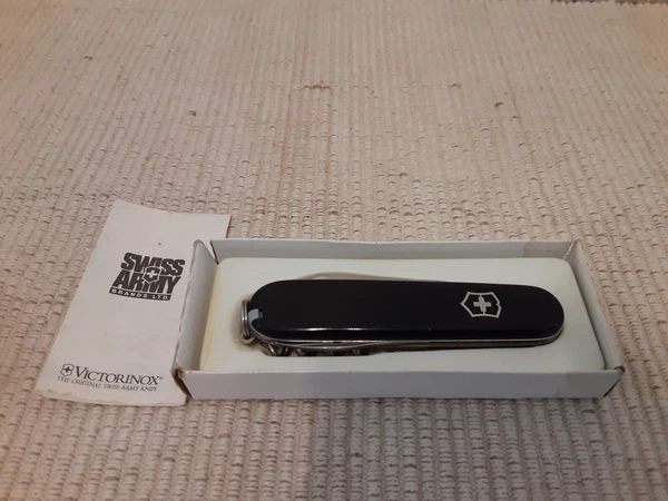 Victorinox Swiss Army Knife Spartan Black Multi Tool 3.58" Closed 53153 preowned