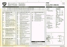 FORD CORTINA MK2 1300 1500 1500GT SALOON ESTATE (1966-67) BP LUBRICATION CHART