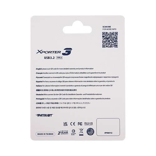 Patriot X3 32GB 64GB 128GB 256GB USB 3.2 Capless Slider Flash Drive Memory Stick - Afbeelding 55 van 55