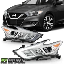 For 2016-2018 Nissan Maxima S|SL|SV LED DRL Projector Headlights Headlamps Lamps