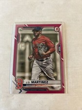 2021 Bowman J.D. MARTINEZ #60 Fuchsia Border /299 Boston Red Sox