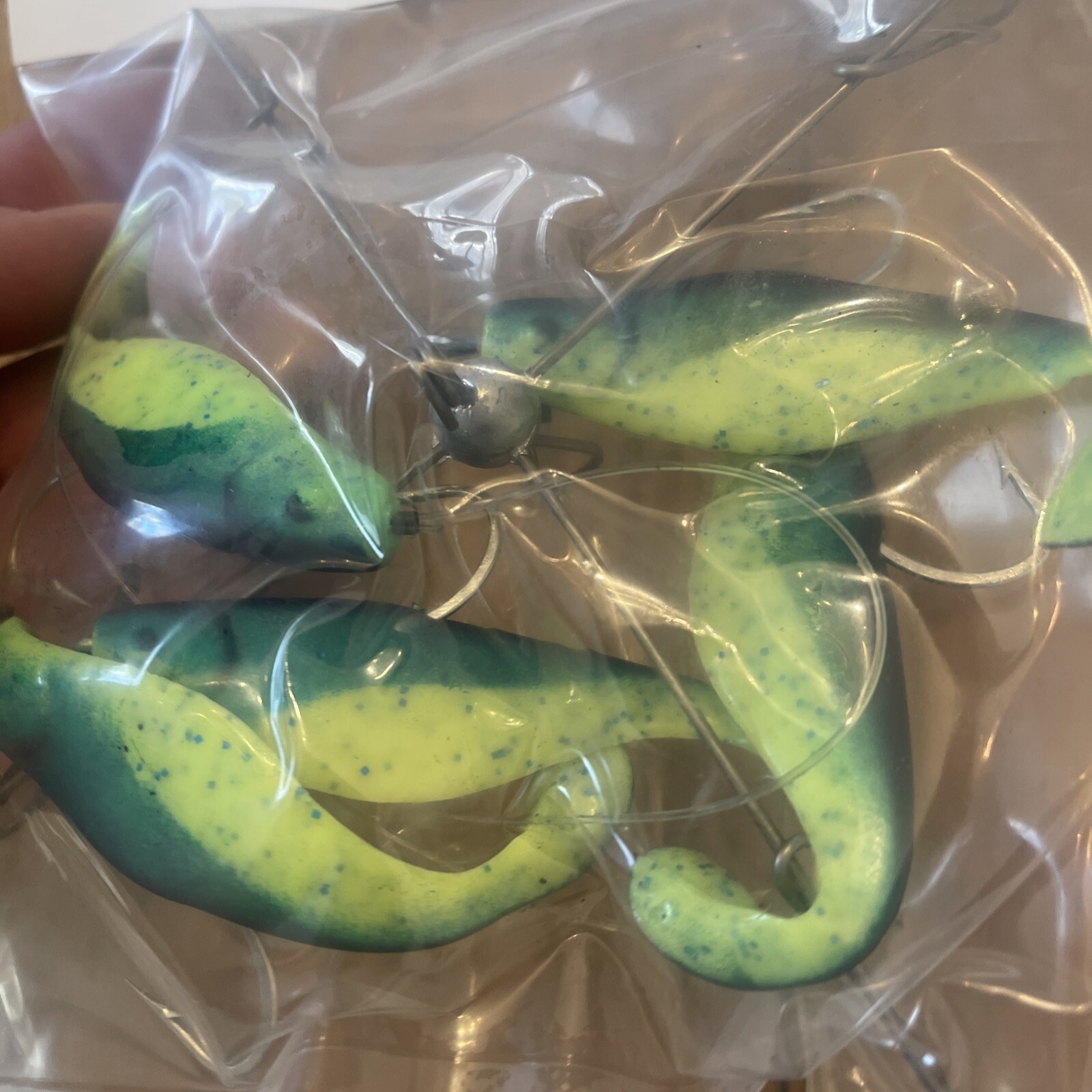 7” Umbrella Rig 4 Arm With 4” Shad (5)  Green Chart.New In Package McKala Fishin - Image 11