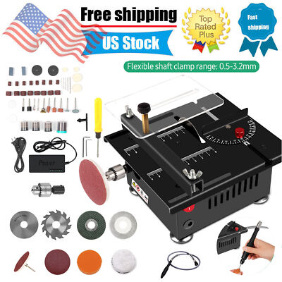 Mini Electric Table Saw Cutter Speed & Angle Adjustable 16MM Cutting Depth B9H3