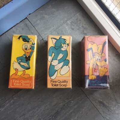 Walt Disney - Donald Duck, Pluto, Tom & Jerry - Vintage Seife - Jean Sorelle