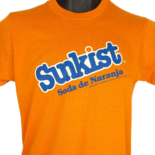 Sunkist Soda T Shirt Vintage 80s 