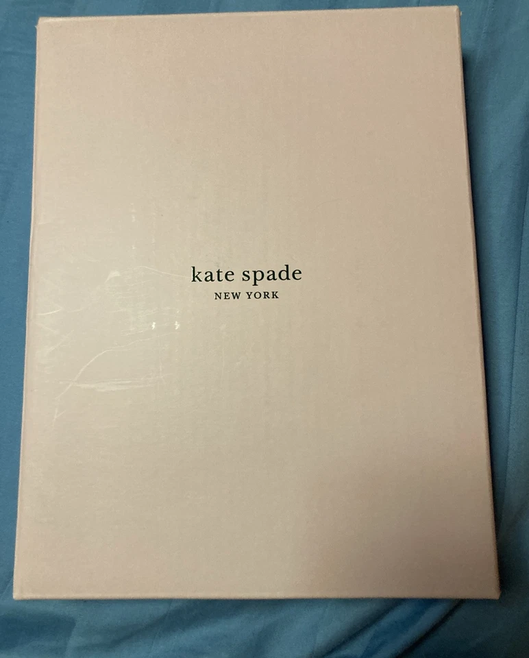 KATE SPADE NEW YORK Lenox 4x6 银色椭圆形名人南街 全新带盒  — 第 4/4 张图片
