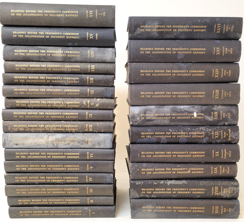 Warren Commission Report 26 Bände Kennedy JFK ASSASSINATION 1. Auflage 1964