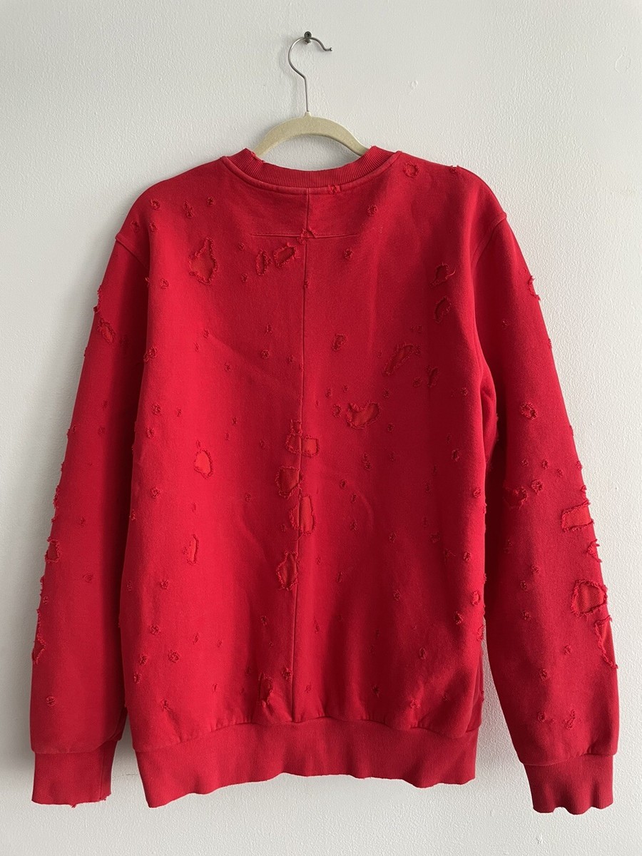 【関税&送料込】Givenchy Cream Stretch Corduroy Sweatshirt givenchy cotton distressed Oversized logo sweatshirt red | eBay