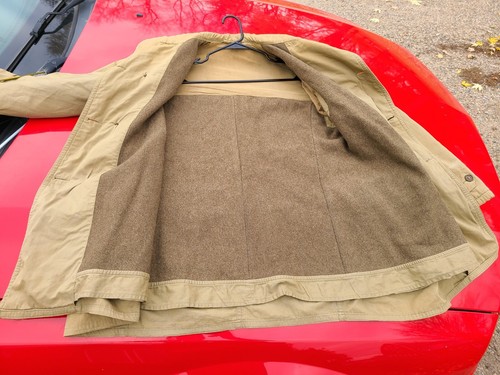 Vintage Us Military Mackinaw Jacket Size 40 Green 40s ww2 - Picture 5 of 10