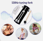 128Hz Healing Tuning Fork with Silicone Hammer Sound Therapy Musical Instrument