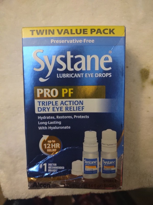 Systane Ultra PF Preservative-Free Lubricant Eye Drops Twin Value Pack 10ml