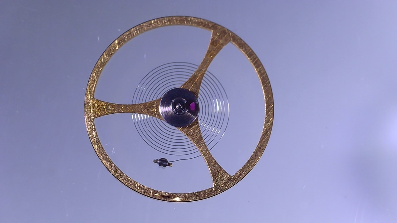 Balancier Peseux 7016 réparer montre en panne 18000 alternances