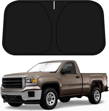 For GMC Sierra 1500 Crew 2015-19 Windshield Visor SunShade Custom Made Sun Shade