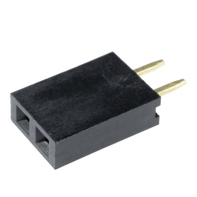 10PCS 2.54mm 2 Pins 1x2 Single Row Pitch PCB Socket Female Header *bn