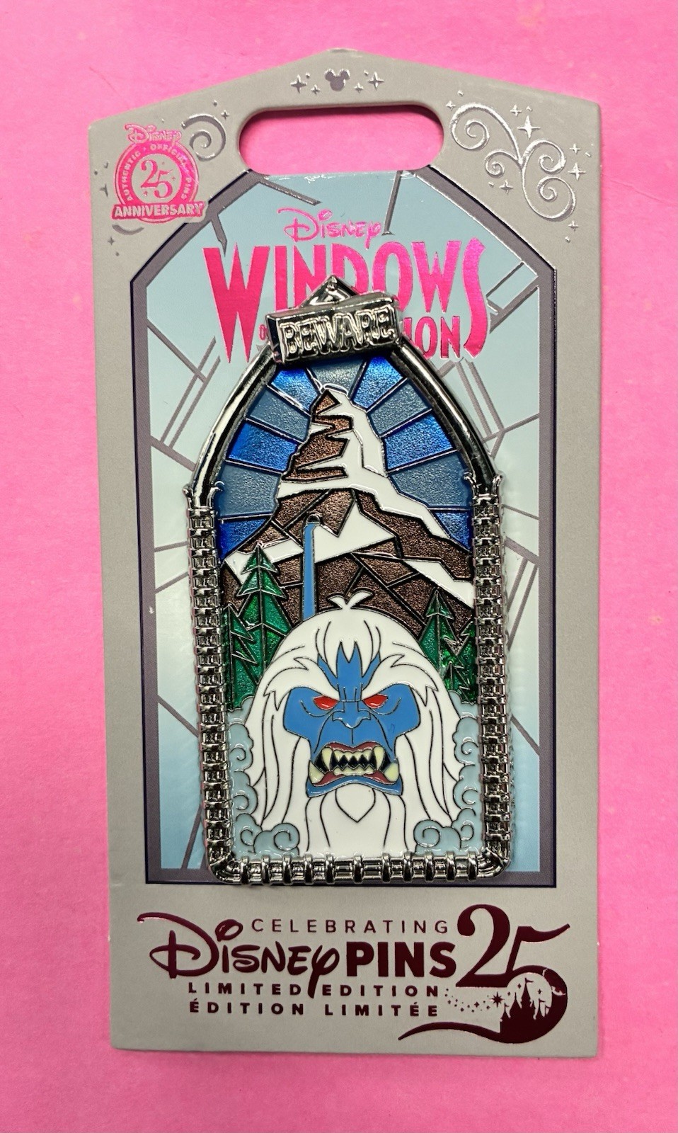 Disney Disneyland Snowman Harold Yeti MATTERHORN Windows of Attraction Pin LE