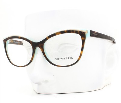 Tiffany Co Eyeglasses Glasses TF 2192 8134 Brown Havana on Blue