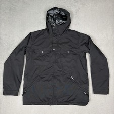 Burton Mens Large Covert Snowboard Jacket Insulated Zip Hooded Ski Winter Snow