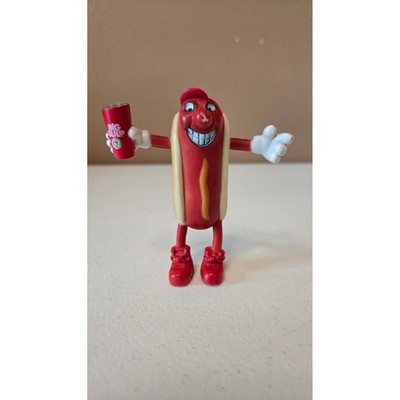 Vintage 7-Eleven Mr. Big Bite Hot Dog Mascot Figure Big Gulp PVC Toy Retro 90s
