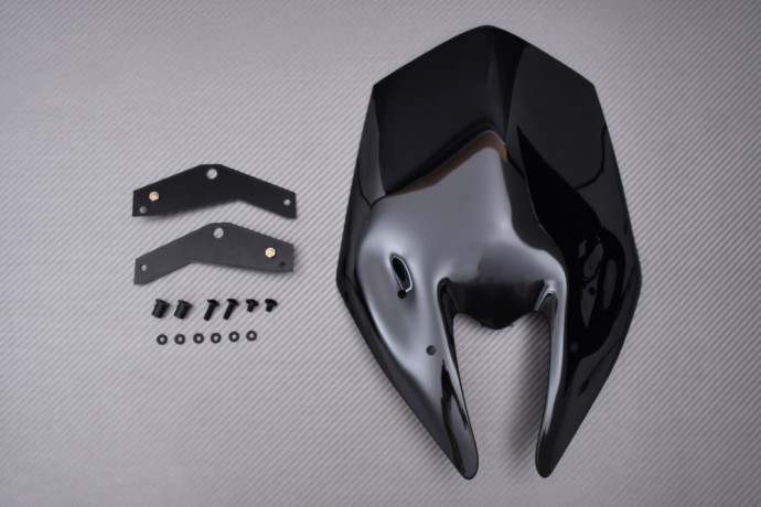 Pare-brise touring noir pour Kawasaki Z900 finitions haut de gamme