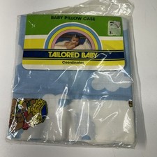 VTG Tailored Baby Teddy Bears Balloons Baby Pillow Case 12x16 Pillow NOS