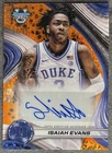 Isaiah Evans 2024-25 Bowman U Best Orange Refractor Auto 20/25 RC Rookie Duke