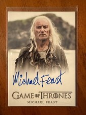 Michael Feast &middot; Game of Thrones &middot; Aeron Greyjoy &middot; Sammelkarte &middot; Autogramm