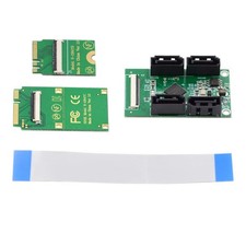 Mini PCI-E  NGFF A E to SATA 3.0 4 Ports Adapter Cable 6Gbps - Expand Your S...