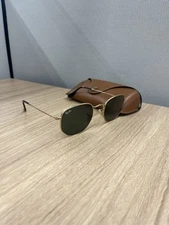 Ray-Ban Hexagonal Sunglasses Gold