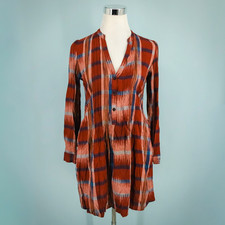 11.1 Tylho Anthropologie Size XS Sao Paulo Southwest Print Long Sleeve Dress