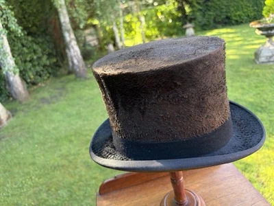 Antique Silk Top Hat Lincoln Bennett Size Small 6 + 7/8 No Hat Box, Ascot VGC - Image 1 of 4