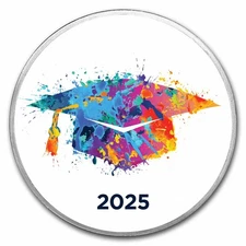 2025 1 oz Silver Colorized Round - APMEX (Colorful Graduate Cap)