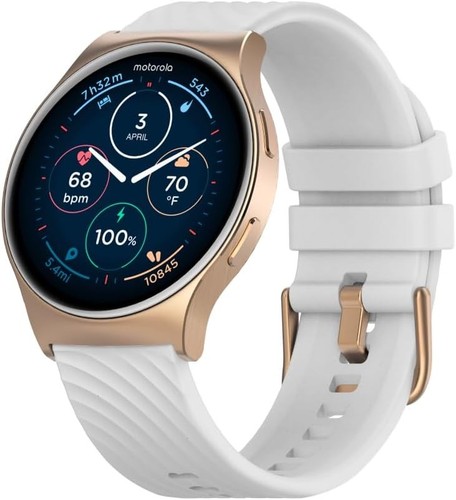 Motorola Moto Watch 120 Premium Smartwatch AMOLED Display Rose Gold