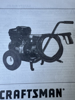 #ad Sears Craftsman High Pressure Washer 580.768332 ORIGINAL 40 page Owners Manual $16.00