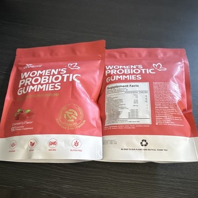 Vivonu Women s Probiotic Gummies Cranberry 60 Vegan Non-GMO Gluten-Free