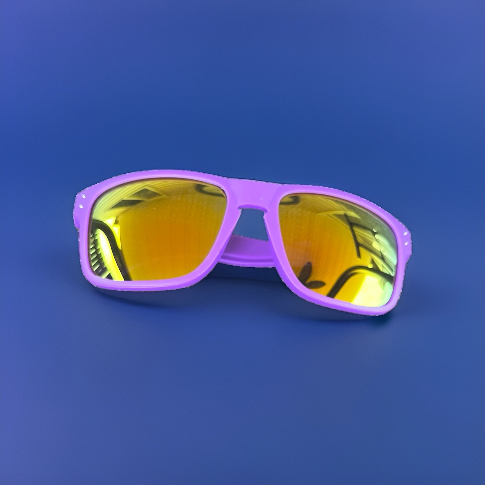 Holbrook Style Matte Purple And Gold UV400 Lens Sunglasses and Black insert