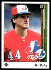 Tim Burke 1989 Upper Deck #456 Expos MLB READ FREE SHIPPING AutographDen