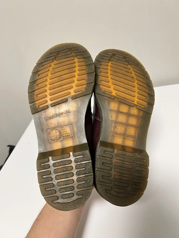 Dr. Martens 12916 Mary Jane Brown Burgundy Leather Shoes Women’s US 8 EU 39 - Image 4 of 4