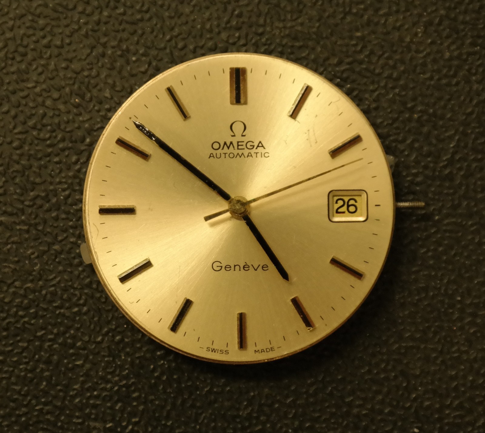 Repair, or Omega Watch Geneve 1012, Caliber Parts Automatic Running Movement, - vintagewatches.pk