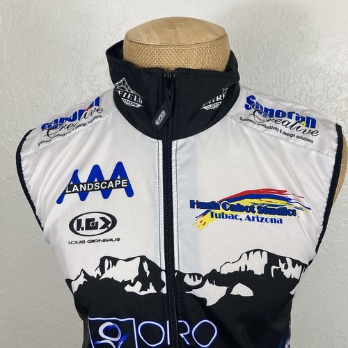 Louis Garneau Sleeveless Cycling Jersey Men Small Full Zip Windbreaker Mesh Back - Picture 2 of 17