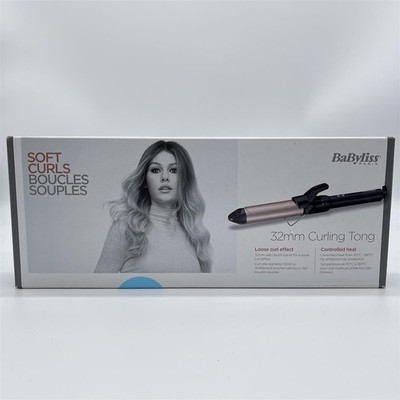 BaByliss 32mm Lockenstab mit Klammer mit großem Durchmesser für natürliche, lose