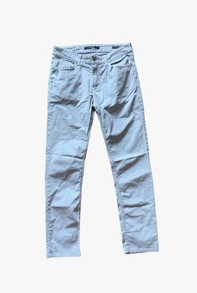 Men Boggi Milano Trousers Grey Cotton 30 / S / 44