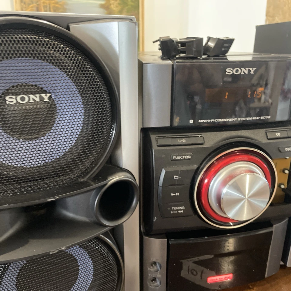 SONY MHC-EC79i MINI HIFI, CD, AM/FM, PC, IPod Docking Stereo Tested Works Great - Image 3 of 4