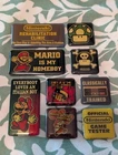 New NES Nintendo Authentic Rare 2005 Mario Magnet Set of 9 Vintage working Orign