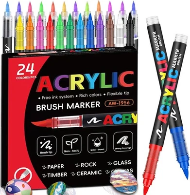 Acrylstifte Set 2025 Upgrade - Filzstifte Kinder & Acrylic Marker für - Bild 1 von 4