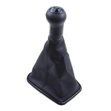 5 Speed Gear Shift Knob Stick Shifter Lever Head with Gaitor Boot Cover for