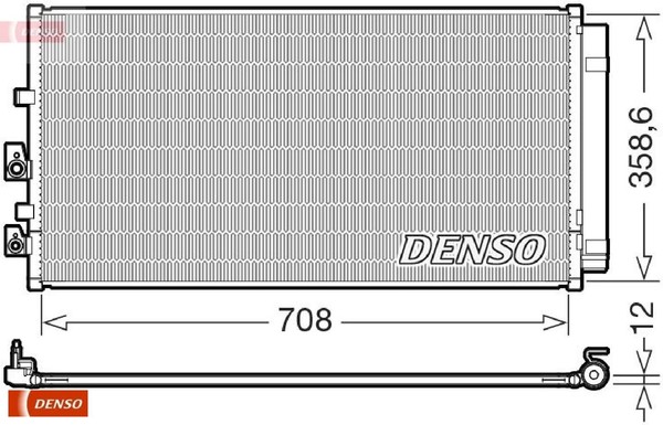 Denso DCN10062 Kondensator FüR Klimaanlage Kondensator Klimaanlage FüR Ford-image